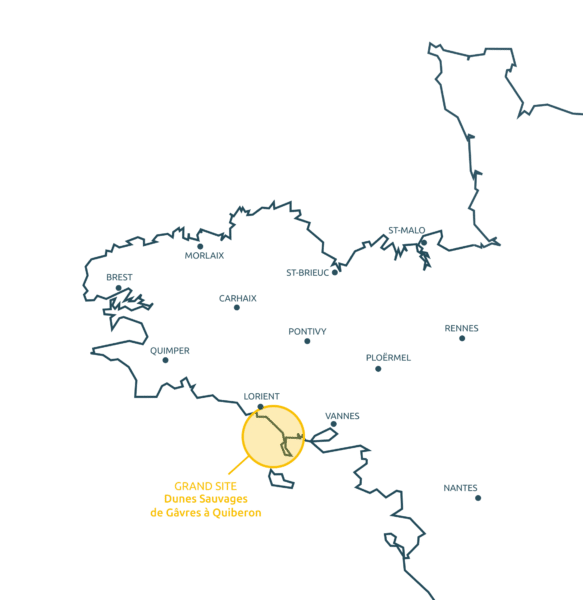 localisation2 - Grand Site de France Dunes Sauvages de Gâvres à Quiberon