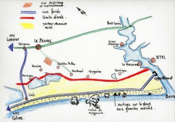 23.04 plan guerre dunes - Grand Site de France Dunes Sauvages de Gâvres à Quiberon