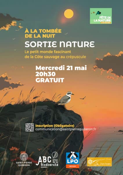 Affiche Fete de la nature 2025 - Grand Site de France Dunes Sauvages de Gâvres à Quiberon