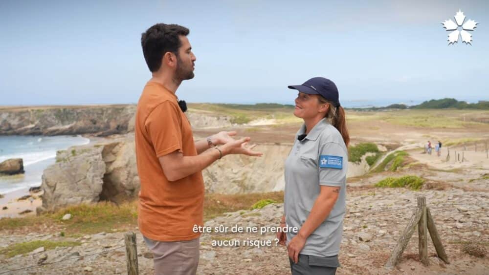 video chute falaise - Grand Site de France Dunes Sauvages de Gâvres à Quiberon