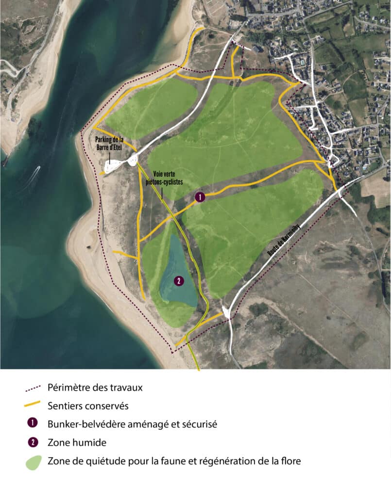 plan trvx kerhillio - Grand Site de France Dunes Sauvages de Gâvres à Quiberon